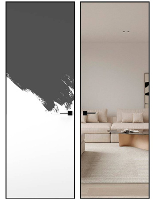 Дверь Под покраску 2 MD 2000*600 (196) R 1 отв REVERSE кромка черная Eclipse