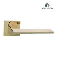 Дверная ручка на розетке PORTA DI PARMA Italia PVD Полированное золото 206.06