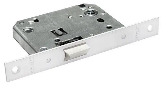 Замок межкомнатный 2070P W, сантехнический, цвет белый