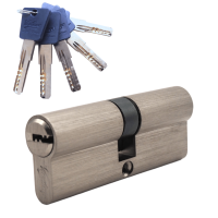 Механизм цилиндровый  P80 (40х40) SN 5 ключей (мат. никель)