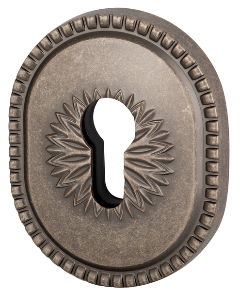 Накладка Armadillo (Армадилло) на цилиндр ESC.C.CL/OV (ET-DEC CL) AS-9 античное серебро