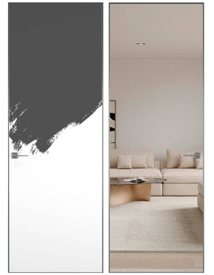 Дверь Под покраску 1 MD 2000*600 (196) R 1 отв REVERSE кромка матовая Eclipse