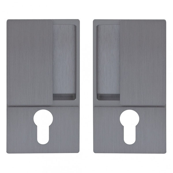 B30003.01.32 AGB (АГБ) Ручка WAVE под цилиндр (мат хром), для раздвижных дверей