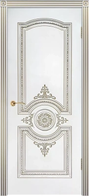 Межкомнатная дверь «Марокко В3 ДГ» 2000 x 600 belyyspatinoyzoloto