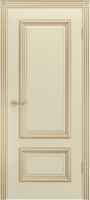 Межкомнатная дверь «Дуэт R В1 ДГ» 2000 x 600 slonovayakostspatinoyzoloto