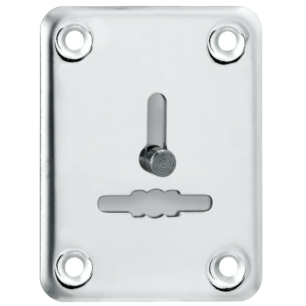 Декоративная Punto (Пунто) накладка ESC081/1-SS (нержавейка) на сув. замок со шторкой (1 шт.) тех.упак.