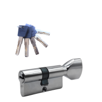 Механизм цилиндровый  PC60 (30Cх30) CP 5 ключей ( хром)