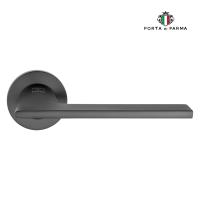 Дверная ручка на розетке PORTA DI PARMA Alato Матовый графит 114.05