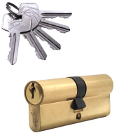 Механизм цилиндровый (5 ключей) V80-5 SB (мат. золото)