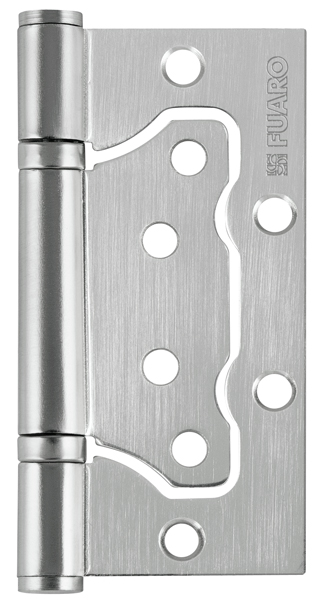 Петля Fuaro (Фуаро) универсальная без врезки IN4500W-BL SC (500-2BB/BL 100x2,5) матовый хром БЛИСТЕР