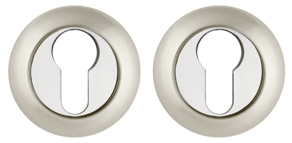 Накладка Fuaro (Фуаро) под цилиндр ET.R.RM54 (ET RM) SN/CP-3 матовый никель/хром