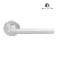 Дверная ручка на розетке PORTA DI PARMA Punto Матовый хром 102.02
