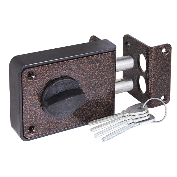 Замок Zenit (Зенит) накладной ЗН 1-3-1 медь