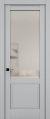Дверь Шеллак серый 10 NC ст.просветленное 2000*1000