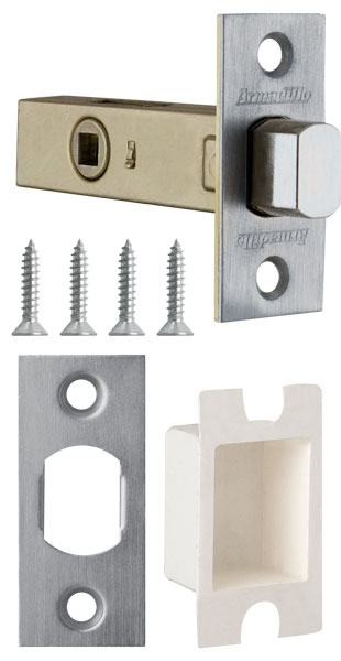 Задвижка Armadillo (Армадилло) врезная METDB920-45-25 (DB 920-45-25) SN Матовый никель SKIN