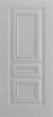 Межкомнатная дверь «Титул-5 В1 ДГ» 2000 x 600 RAL 7047