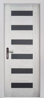 Межкомнатная дверь «Хай-тек №1 ДО» 2000 x 600 belyy