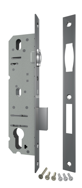 Корпус Fuaro (Фуаро) узкопрофильного замка с роликовой защёлкой PROF5124-30 CP хром