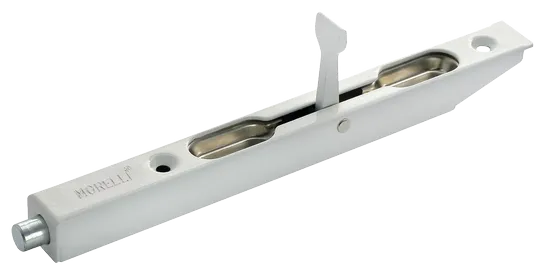 Шпингалет дверной L160 W, цвет белый, сталь