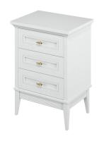Тумба прикроватная 3 ящика спальня 1704/WHITE