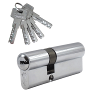 Механизм цилиндровый  Z90 (40x50) СР 5 ключей (хром)