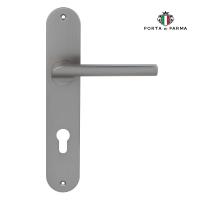 Дверная ручка на планке PORTA DI PARMA Punto Матовый никель 2302.14.CYL