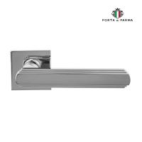 Дверная ручка на розетке PORTA DI PARMA Glamour Полированный хром 217.01