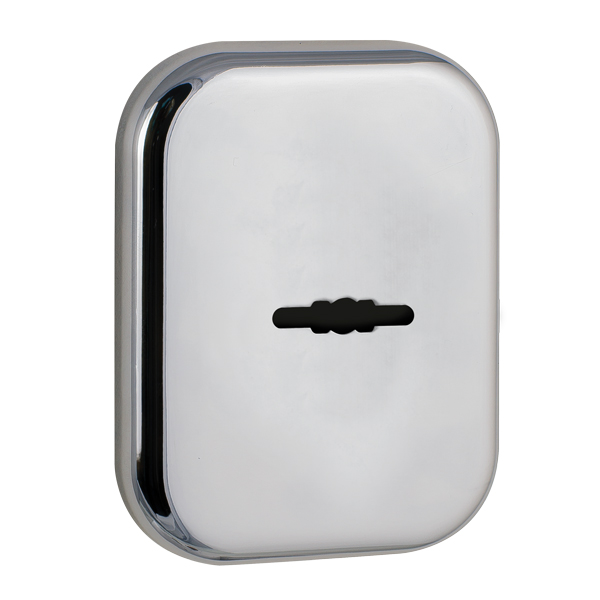 Накладка Fuaro (Фуаро) на сувальдный замок ESC.S.XL/K.486 CP (SC 486-S SQ XL) со шторкой хром (1шт.)