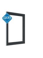 Одностворчатое окно VEKA WHS 60 (800ш х 800в) двухкамерное, цвет Белый/Антрацит