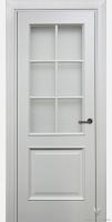 Дверь межкомнатная Гроссо Сатин натуральный шпон эмаль все цвета остекленная