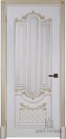 Дверь межкомнатная Александрия 2 Патина золото эмаль и лак эмаль слоновая кость глухая