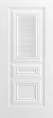 Межкомнатная дверь «Титул-5 В2 ДГ» 2000 x 600 belyy