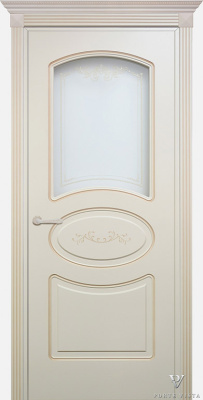 Дверь межкомнатная Валенсия 1 Зеркальное натуральный шпон эмаль все цвета остекленная 600x2000 1 Steklo