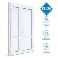 Штульповая входная дверь пвх VEKA WHS 60 ( 1500ш х 2100в ) двухкамерная dver2121