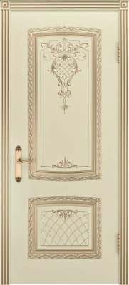 Межкомнатная дверь «Симфония Нью ДГ» 2000 x 600 slonovayakostspatinoyzoloto