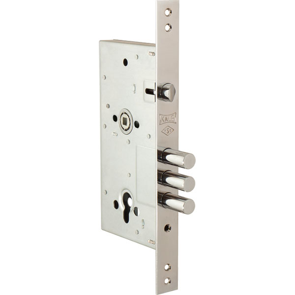 Корпус Kale kilit (Кале килит) врезного цилиндрового замка с защёлкой 252/R w/b (тех. комплектация)