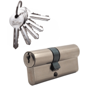 Механизм цилиндровый (5 ключей) V70 (30х40)-5 SN (мат. никель)