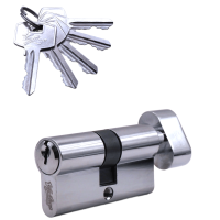 Механизм цилиндровый (5 ключей) VC60-5 CP (хром)