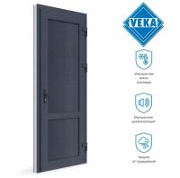 Пластиковая входная дверь VEKA WHS 60 ( 900ш х 2100в ) двухкамерная, Белый/Антрацит dveri4111