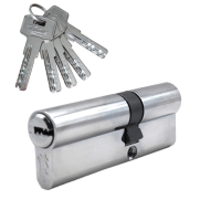 Механизм цилиндровый  Z85 (53x32) СР 5 ключей (хром)