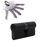 Механизм цилиндровый (5 ключей) V60-5 BL (черный)