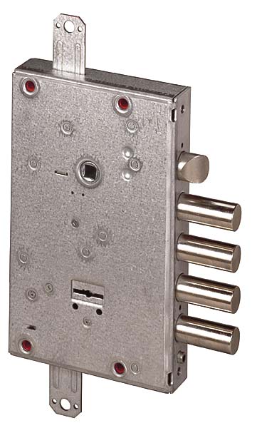 Замок Cisa (Чиза) врезной сувальдный с защёлкой NEW CAMBIO FACILE 57.665.48 (тех. упаковка), ключ 64 мм