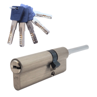 Механизм цилиндровый с длинным штоком LT85 ( 55х30S) SN  (мат. никель)