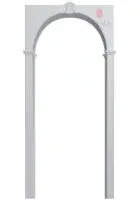 Межкомнатная арка Милано, цвет платина