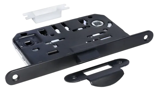 1895P BL, защелка бесшумная многофункциональная, цвет - черный