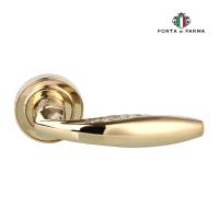 Дверная ручка на розетке PORTA DI PARMA Anna PVD Полированное золото 309.06