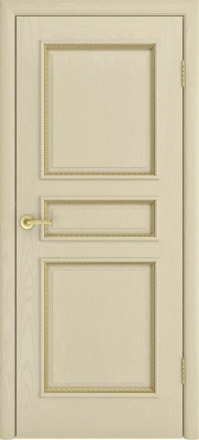 Межкомнатная дверь «Голд-3 ДГ» 2000 x 600 Крем
