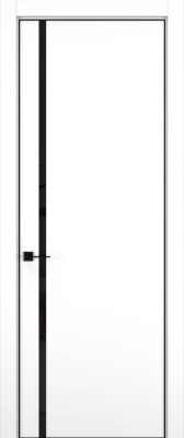 Дверь Керамик снежный 5 MN ст.черное 2000*1000 (196) кромка черная Eclipse