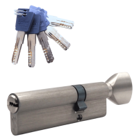 Механизм цилиндровый  PC100 (35C X65) SN 5 ключей (мат. никель)