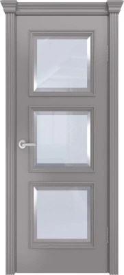 Межкомнатная дверь «Версаль-3, ДО» 2000 x 600 Темно-серый